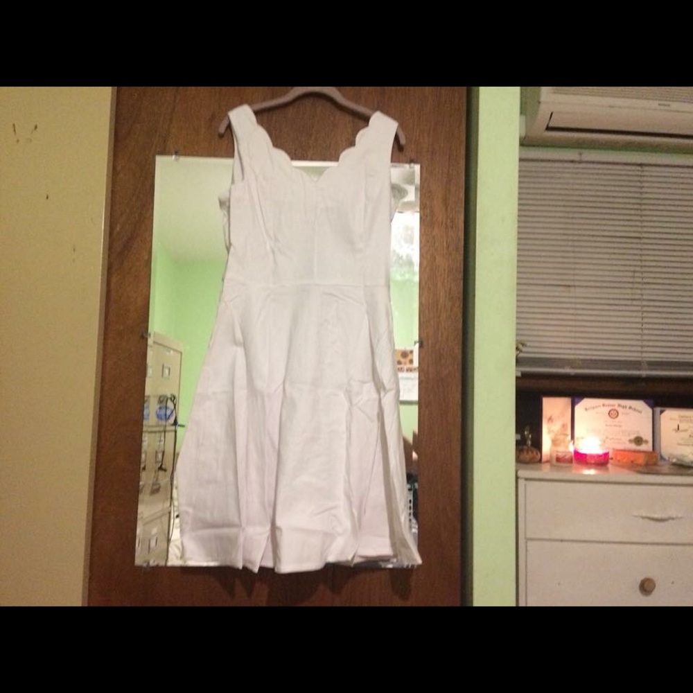 Simple white Easter dress